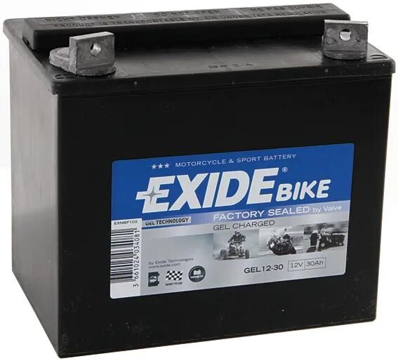 Exide battery G12-30 battery G12-30 GEL DIN 52430