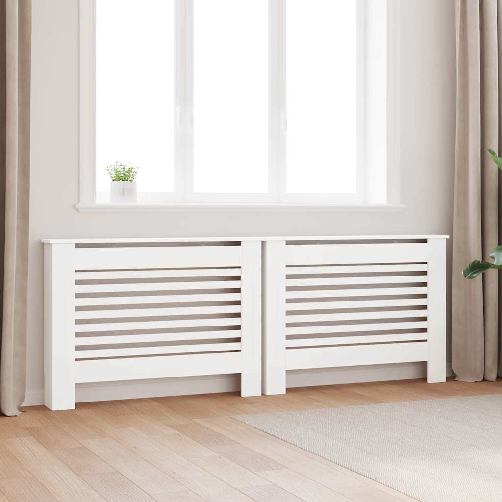 Vidaxl radiator covers 2 pcs 112x19x81.5 cm MDF white
