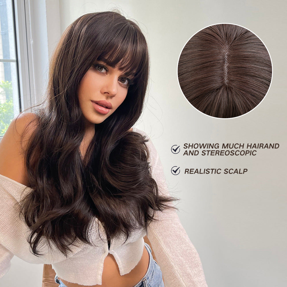 Brown Curly Wig