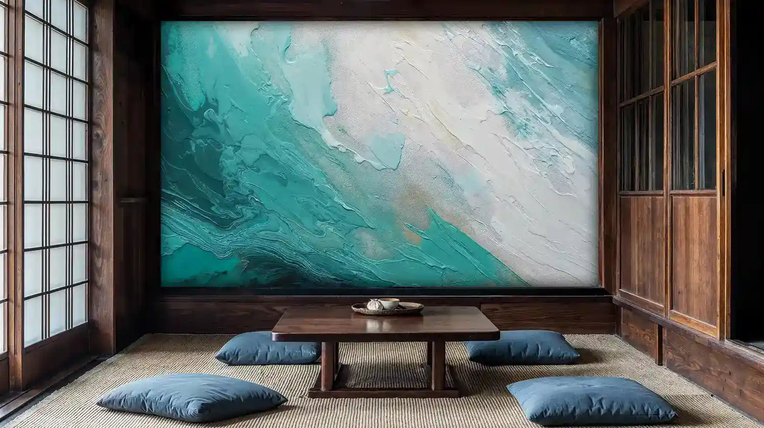 Ocean Wave Abstract Wall Mural