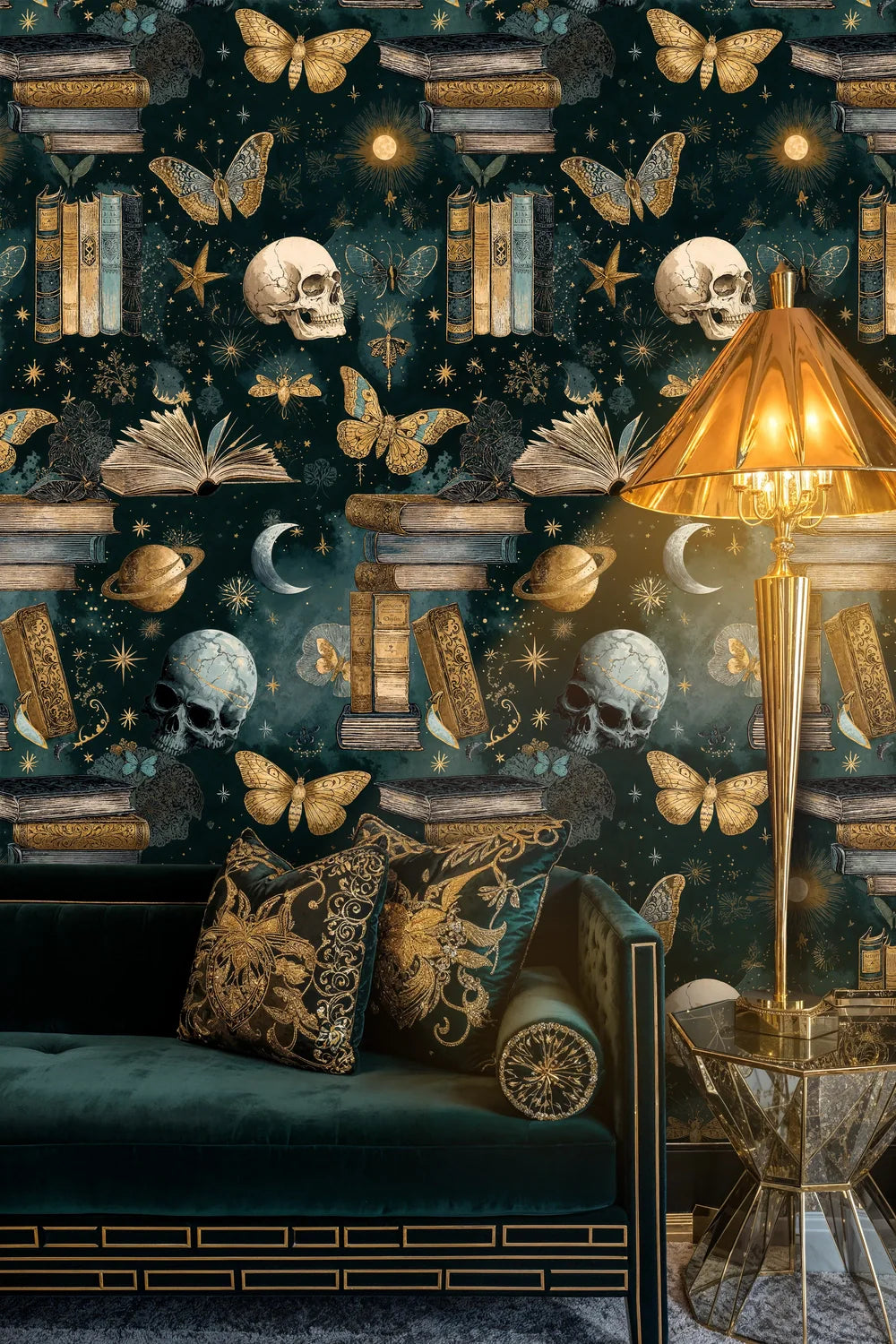 Dark Academia Celestial Wallpaper