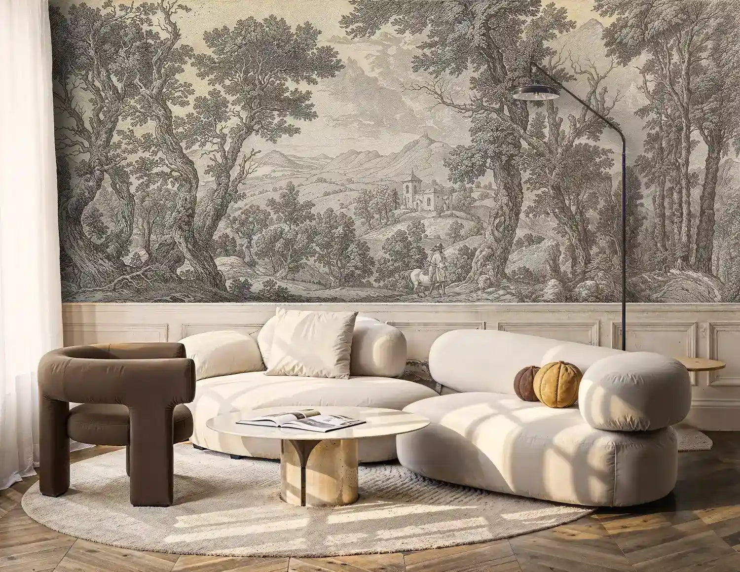 Classical Pastoral Landscape Wall Mural