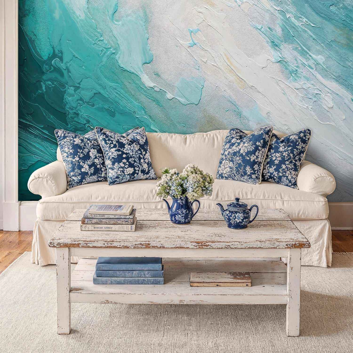 Ocean Wave Abstract Wall Mural