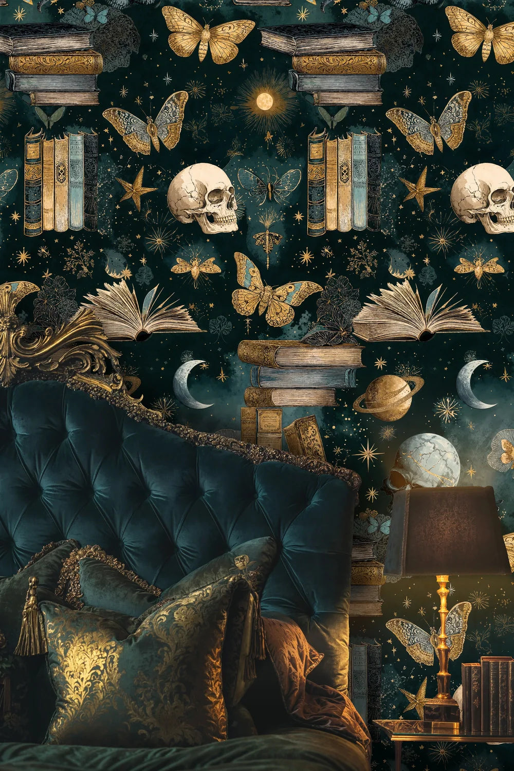 Dark Academia Celestial Wallpaper
