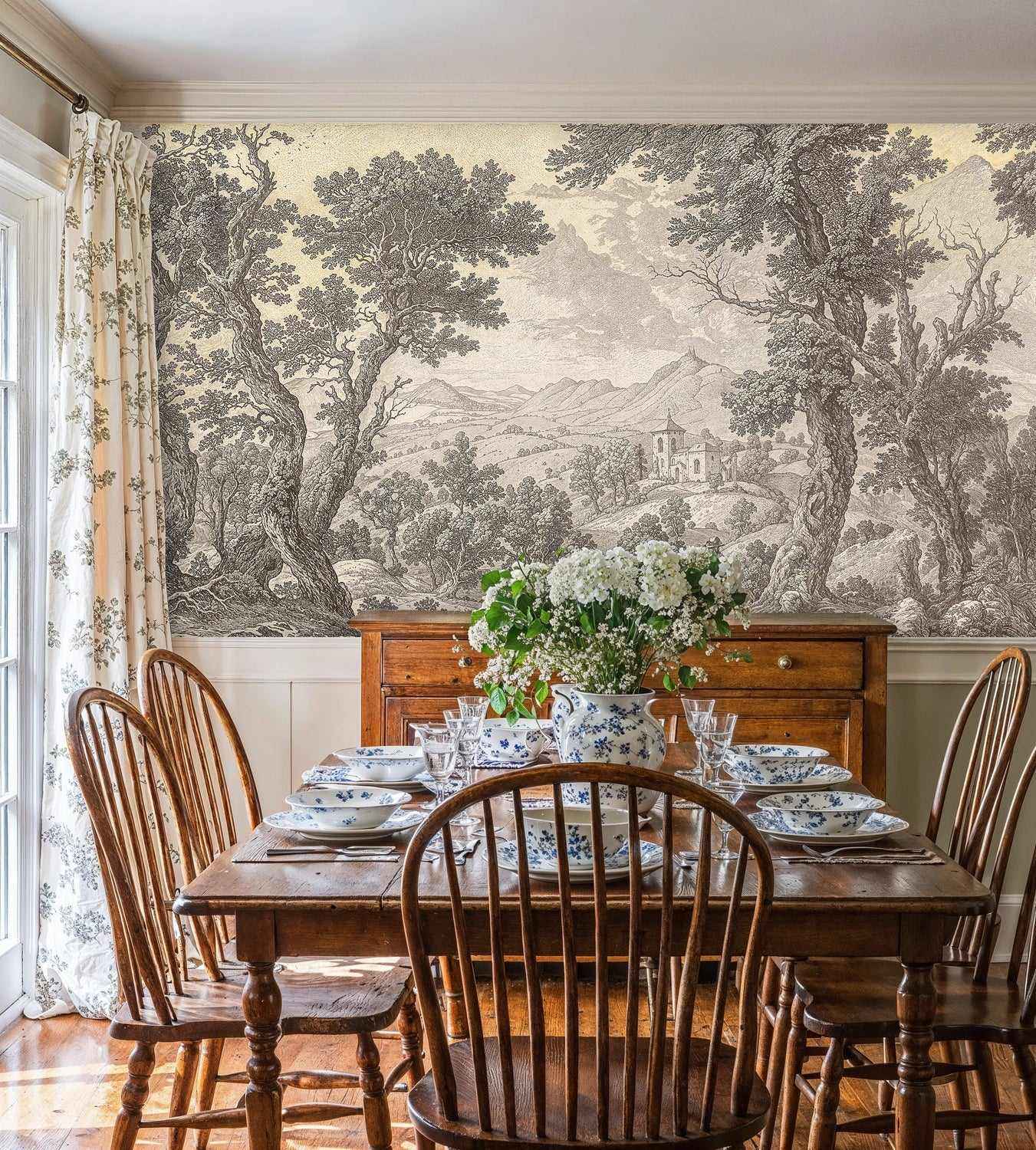 Classical Pastoral Landscape Wall Mural