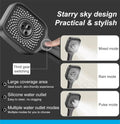 Smart Shower Panel LED With Piano Button Set (Black)