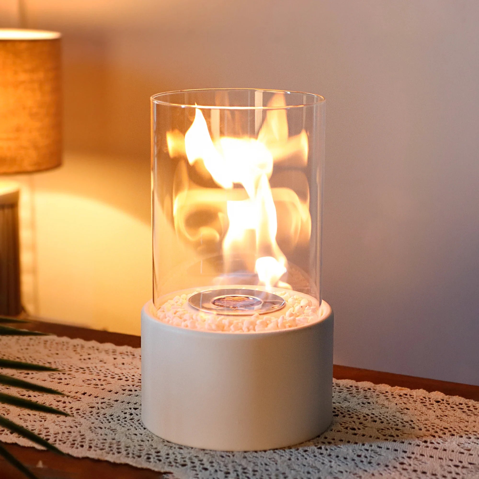 10.5" H Tabletop Fire Bowl Pot Fireplace