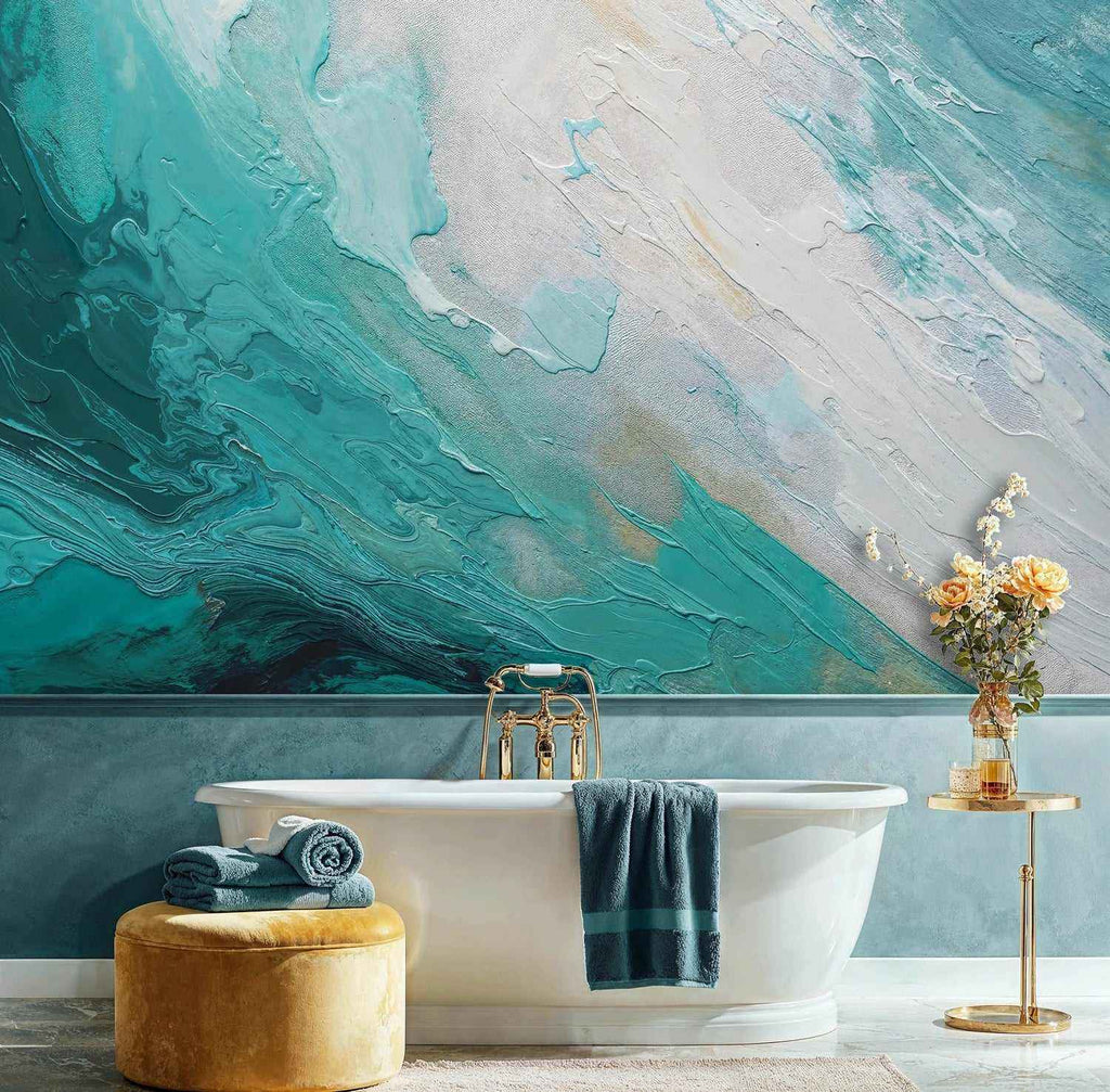 Ocean Wave Abstract Wall Mural