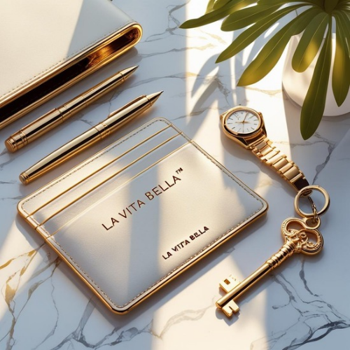 The La Vita Bella™ Slim Executive Card Sleeve – Premium Leather Edition