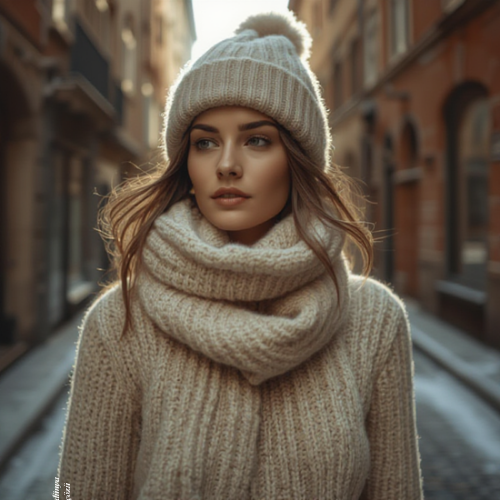 Luxury Winter Knit Set – Scarf, Beanie & Gloves | LA VITA BELLA Premium Edition