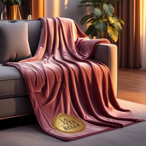 LA VITA BELLA™ Ultra-Soft Luxury Velvet Throw Blanket — Italian Comfort Collection