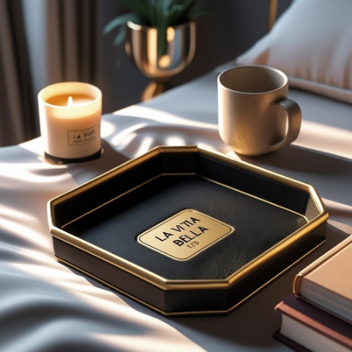 La Vita Bella™ Premium Leather Catchall Tray – Italian Craftsmanship Edition