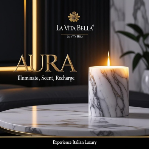 La Vita Bella – Aura Marble Luxury Candle