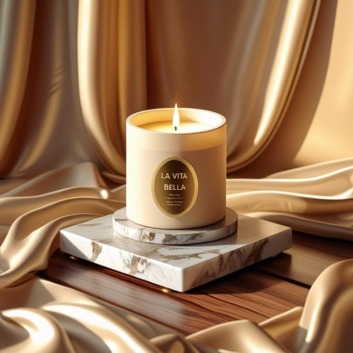 La Vita Bella™ Luxury LED Aroma Candle — Rechargeable Marble Base Edition