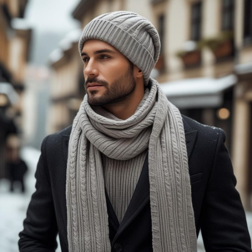 Luxury Winter Knit Set – Scarf, Beanie & Gloves | LA VITA BELLA Premium Edition